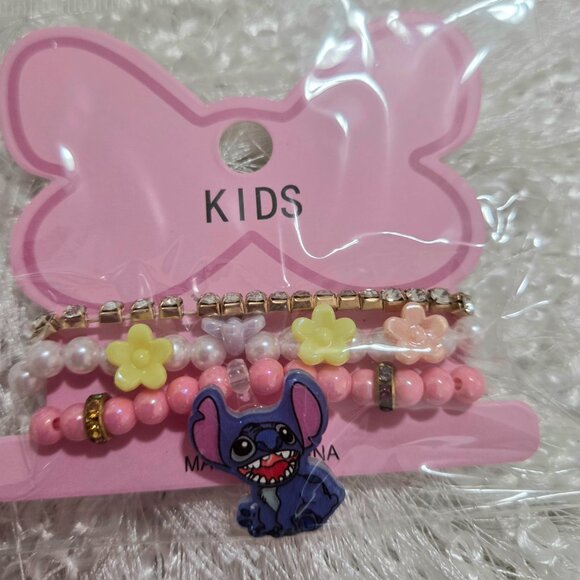 Lot of 12 pcs x 3 Girl'S Stitch Summer Brazalet Jewelry Set - Picture 6 of 16